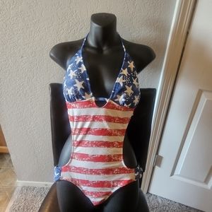 American Style Monokini Swimsuit Medium